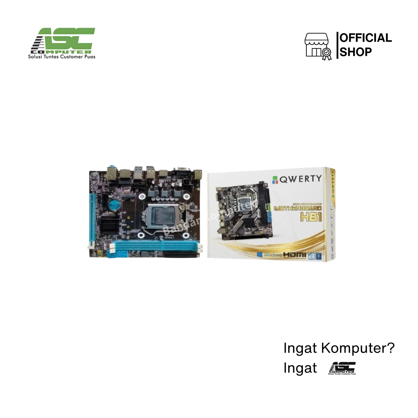 Motherboard QWERTY H81 M.2 NVMe Socket Intel LGA 1150 DDR3