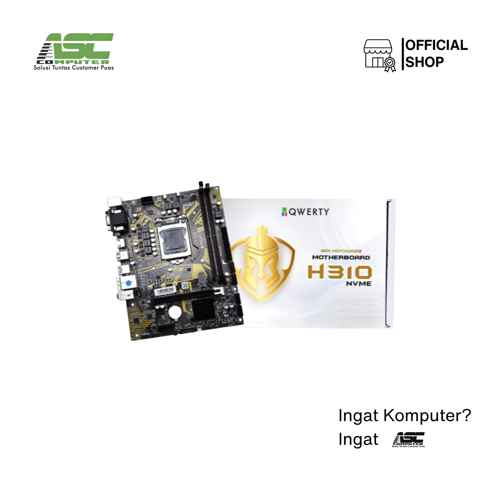 Motherboard QWERTY H310 M.2 NVMe Socket Intel LGA 1151 v2 DDR4