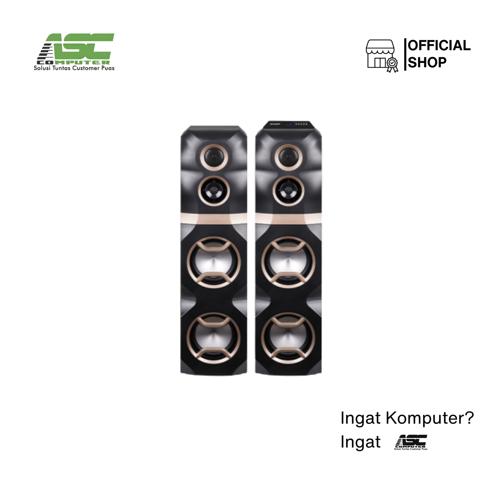 Speaker Aktif Stereo Sharp CBOX-SAS28GD