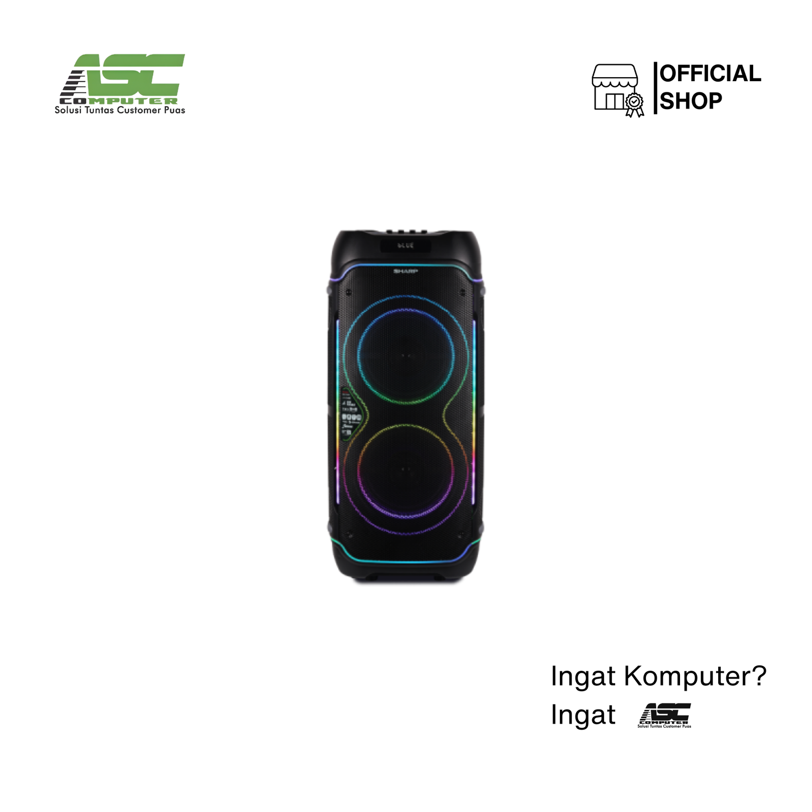 Portable Party Speaker Bluetooth Sharp CBOX-PS9PB