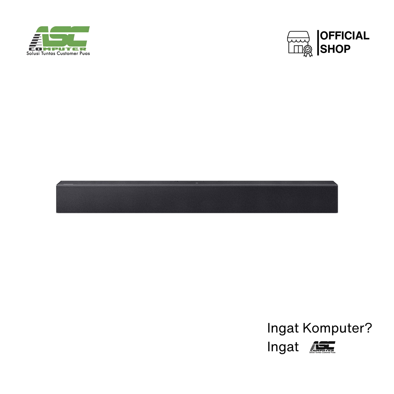 Soundbar 2.0 Ch Samsung HW-B400F/XD dengan Built-in Woofer