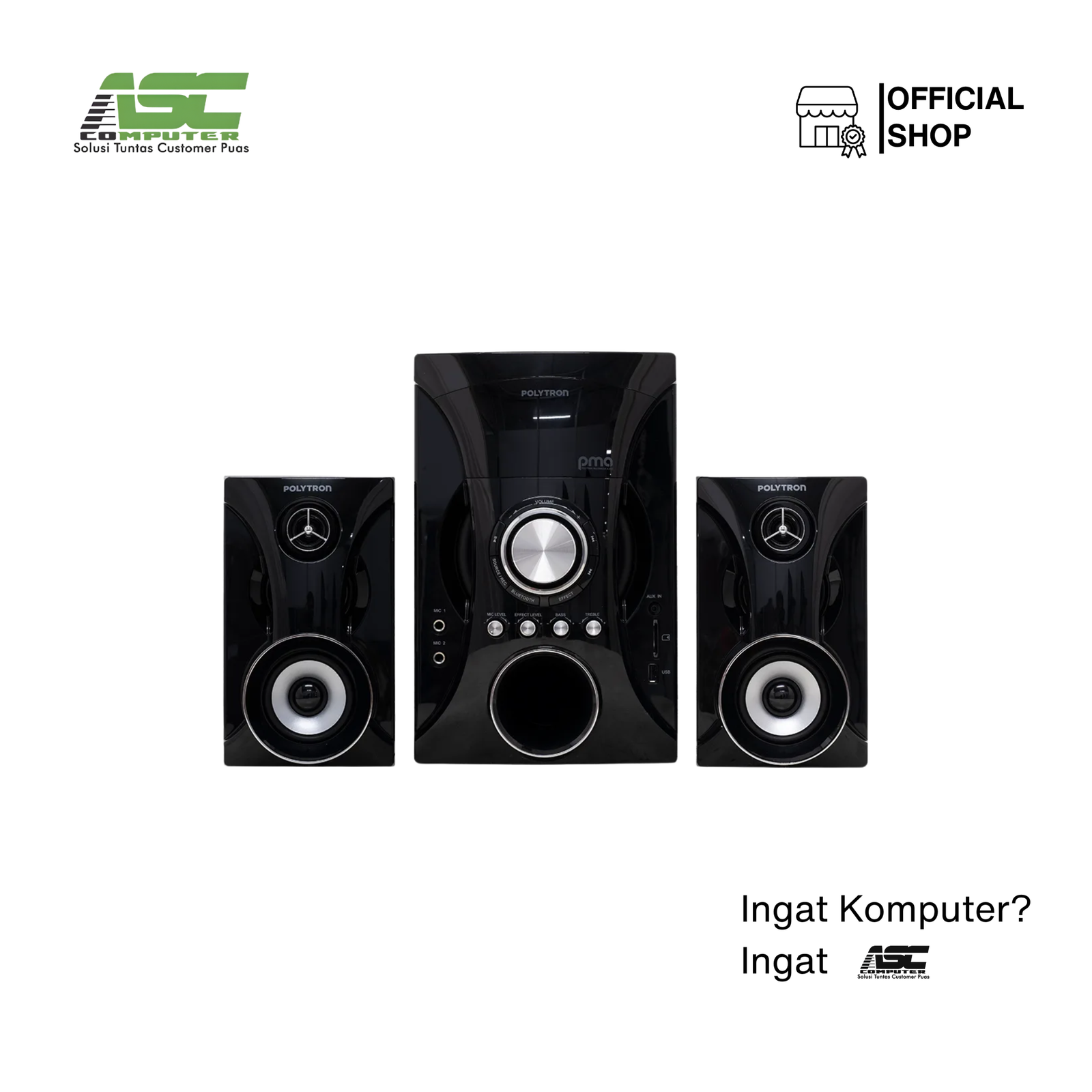 Multimedia Audio Bluetooth Speaker Polytron PMA 9525/B