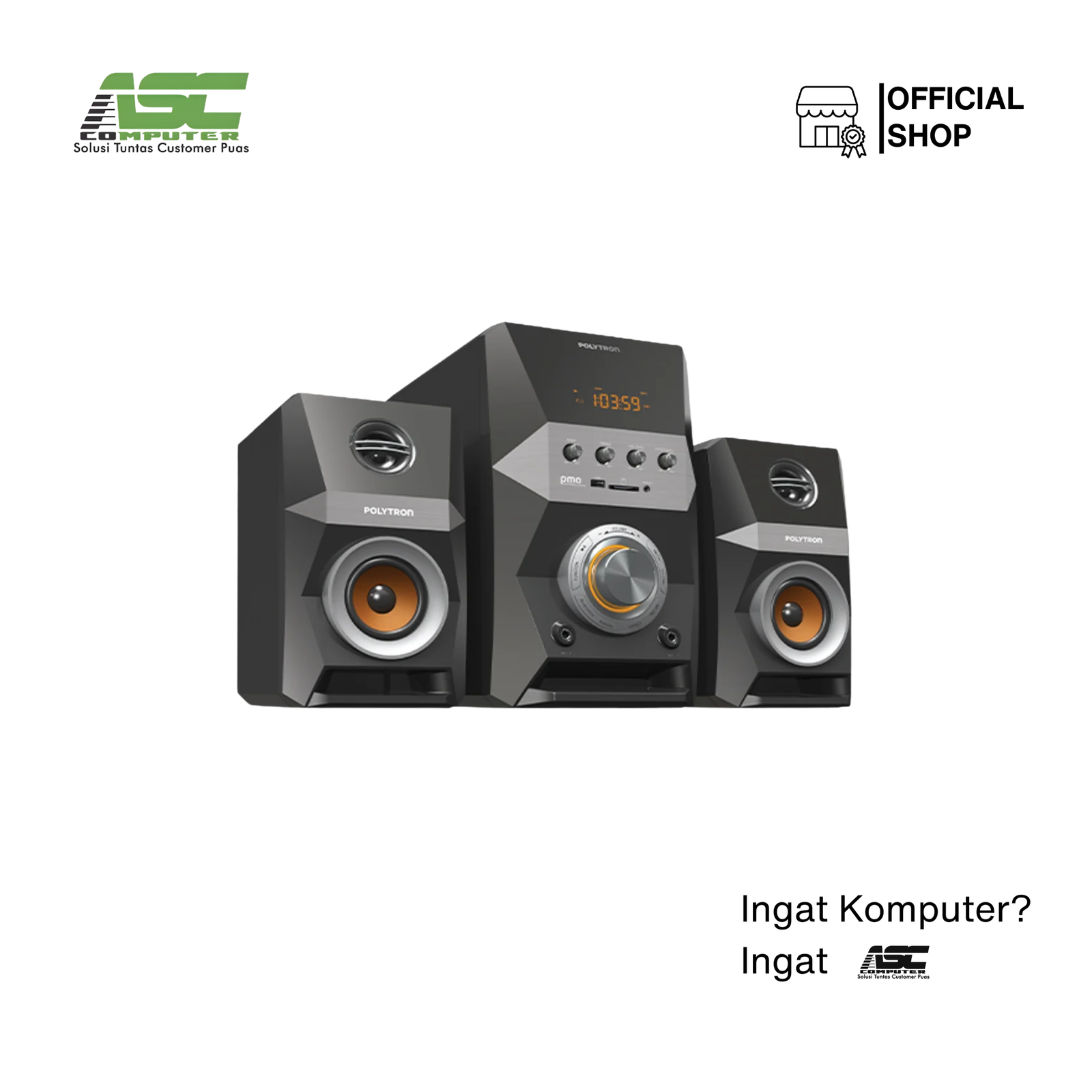 Multimedia Audio Bluetooth Speaker Polytron PMA 9522/B