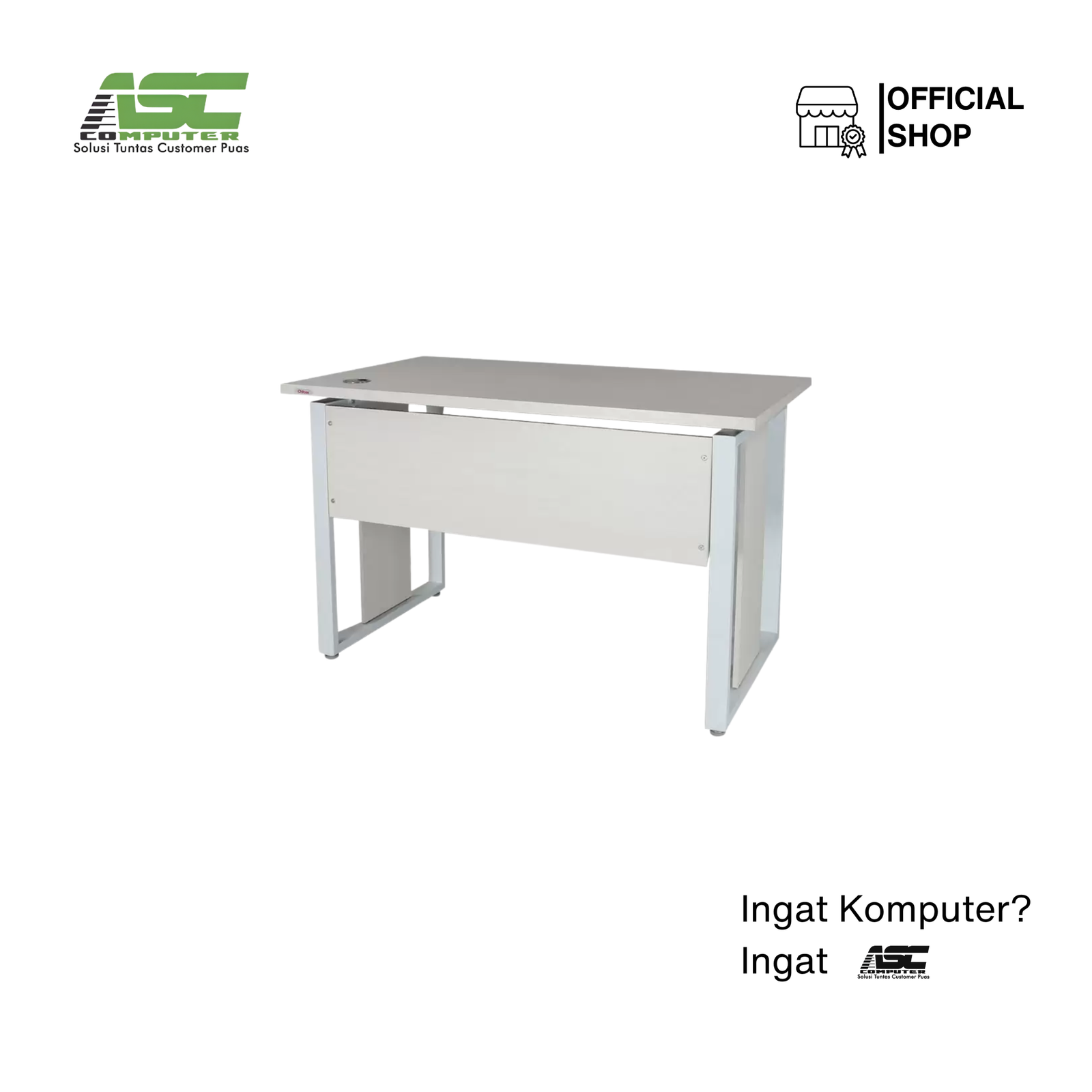 Meja Kerja Kantor Chitose Kumi SD Pastel Oak