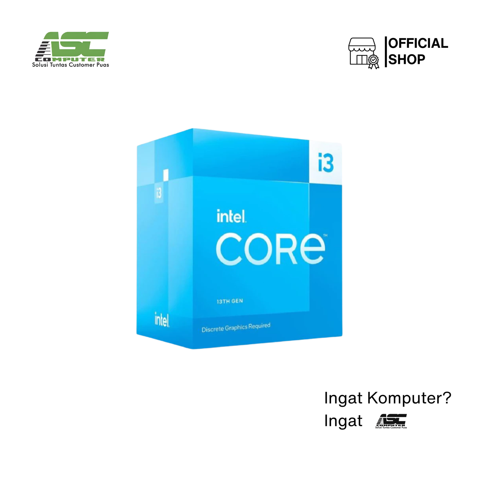 Prosesor Intel Core i3-13100 Box Socket LGA 1700 Raptor Lake