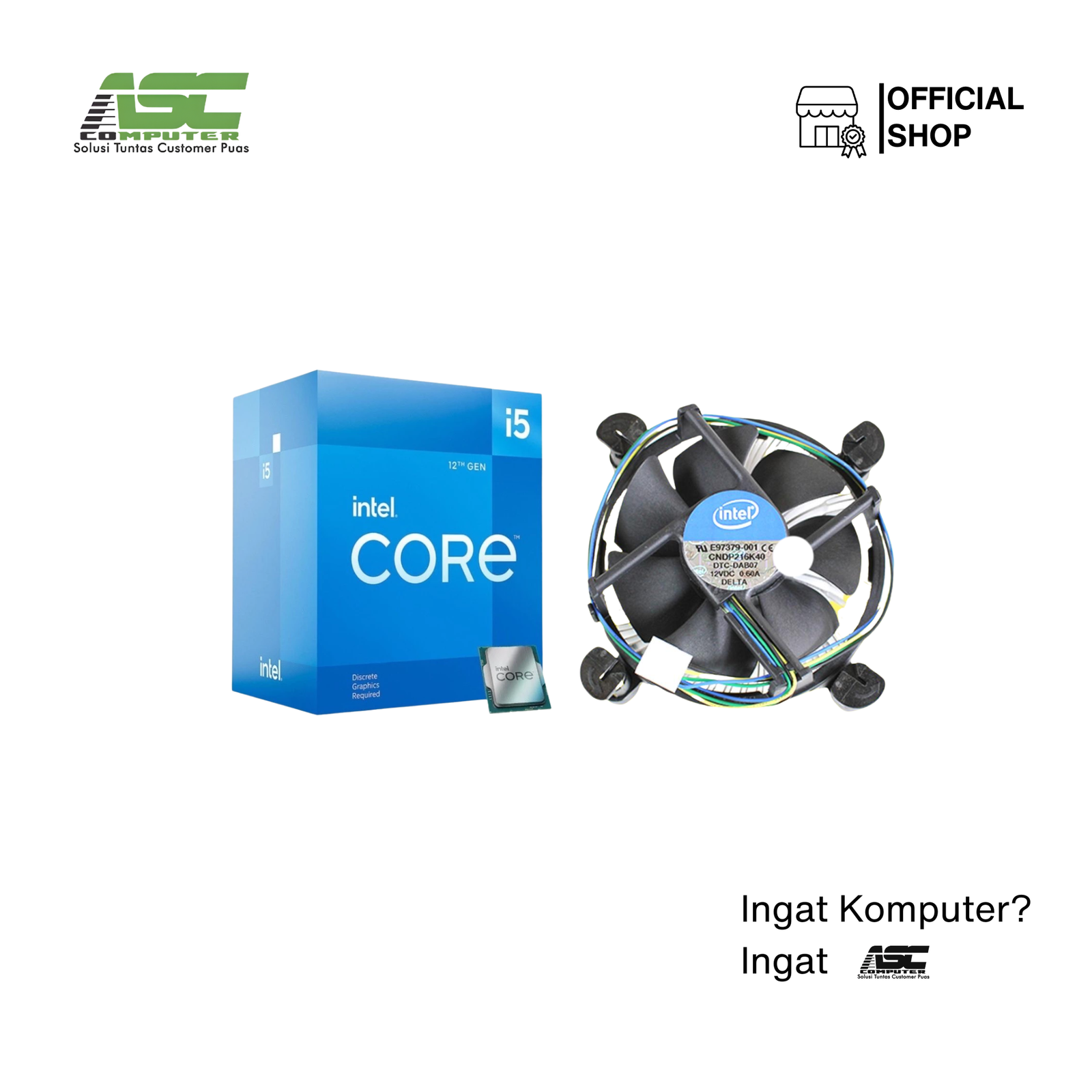 Prosesor Intel Core i5-12400 Tray + Fan HSF Socket LGA 1700 Alder Lake