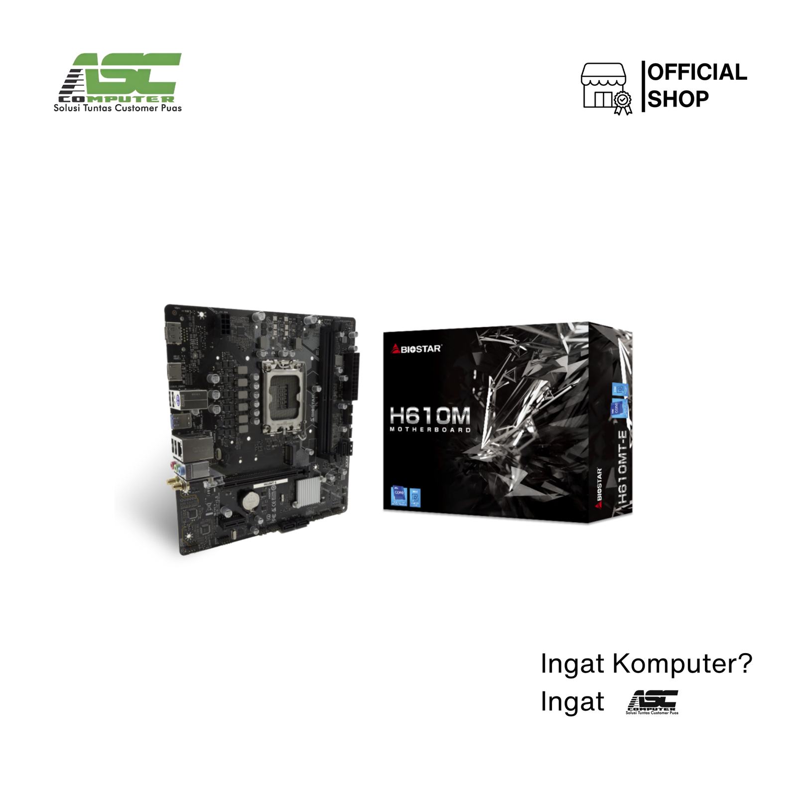 Motherboard BIOSTAR H610MT-E Socket LGA 1700 Intel H610 Micro-ATX DDR5