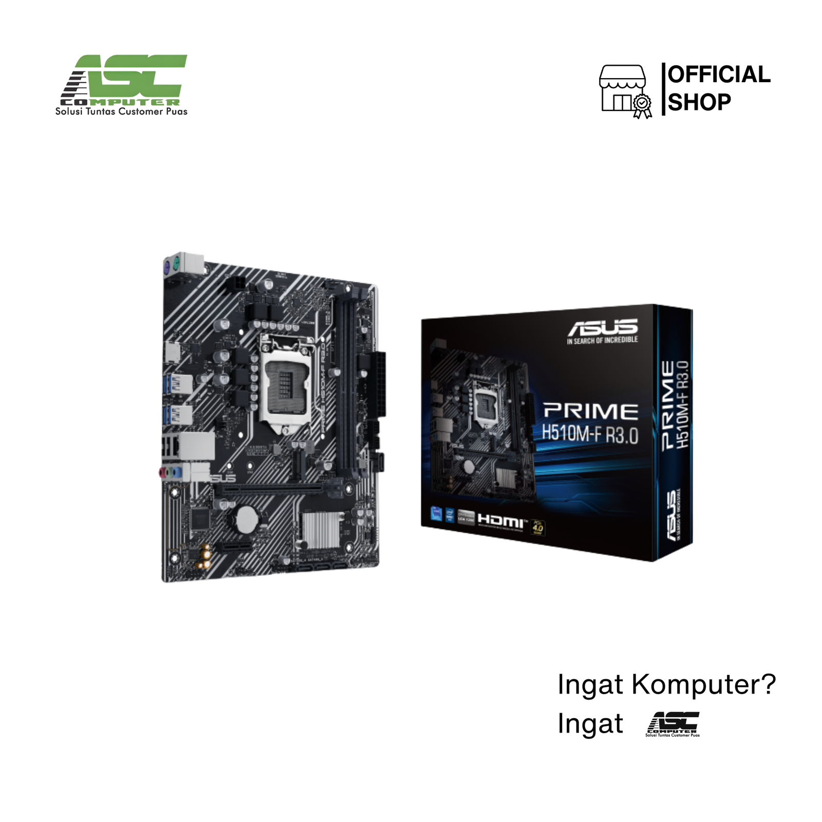 Motherboard ASUS PRIME H510M-F R3.0 Socket LGA 1200 Intel H510 Micro-ATX DDR4