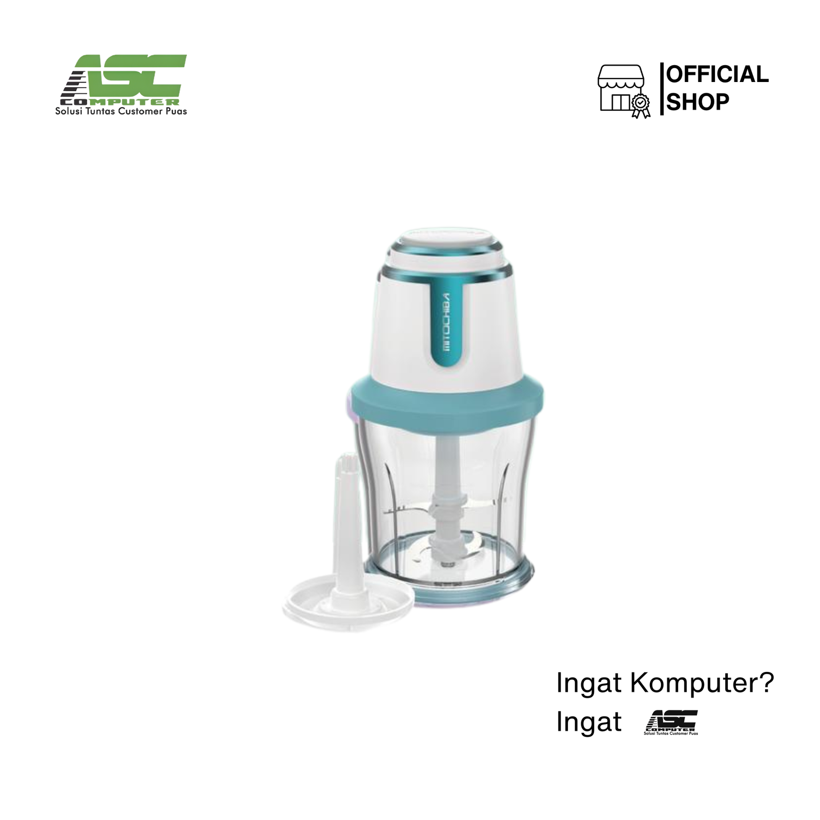 Mitochiba Food Chopper CH-50 Pelumat Makanan 0.7 Liter (Sunny Green)