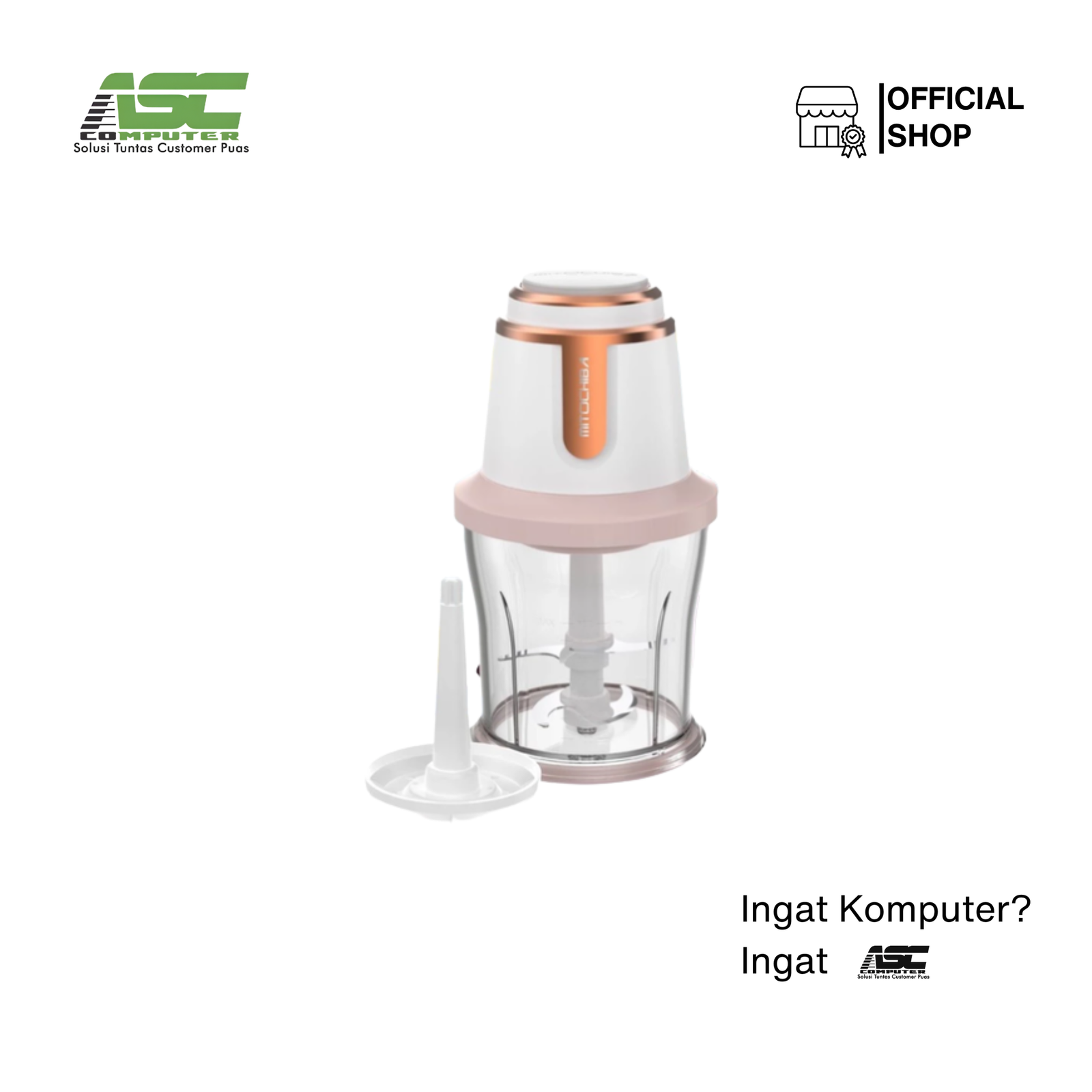 Mitochiba Food Chopper CH-50 Chopchop Series 0.7 Liter (Rose Gold)