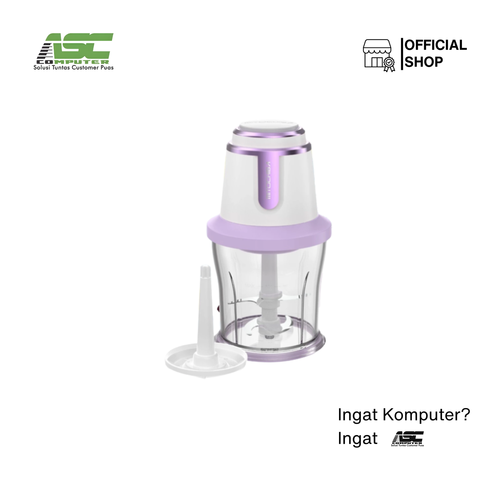 Mitochiba Food Chopper CH-50 Chopchop Series 0.7 Liter (Purple Dream)