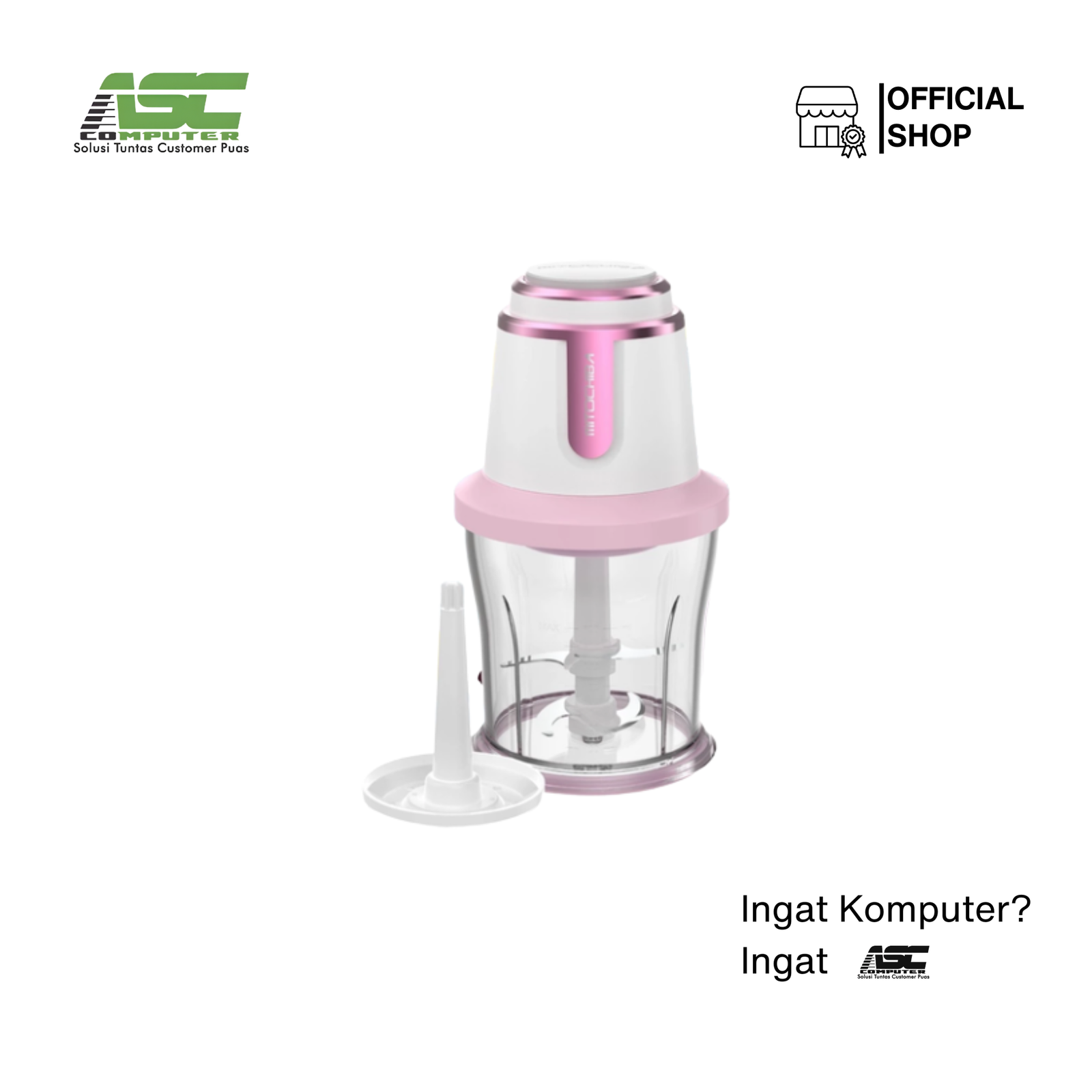 Mitochiba Food Chopper CH-50 Chopchop Series 0.7 Liter (Glow Pink)