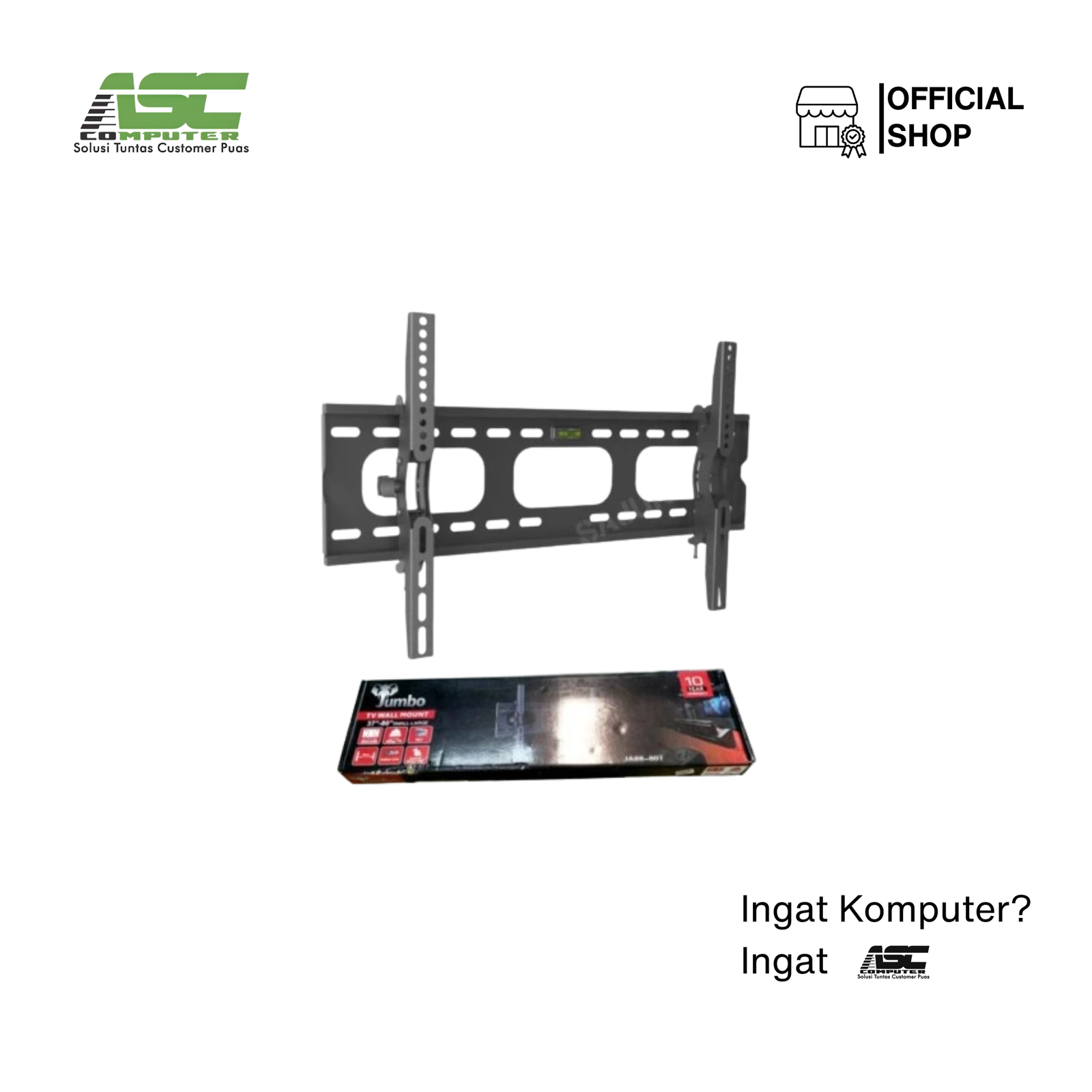 Jumbo Wall Bracket TV JA88-80T Tilt with Waterpass