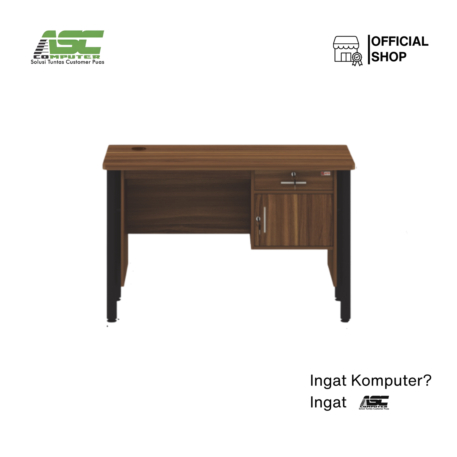 Meja Tulis Activ Vino MTB 120 French Walnut
