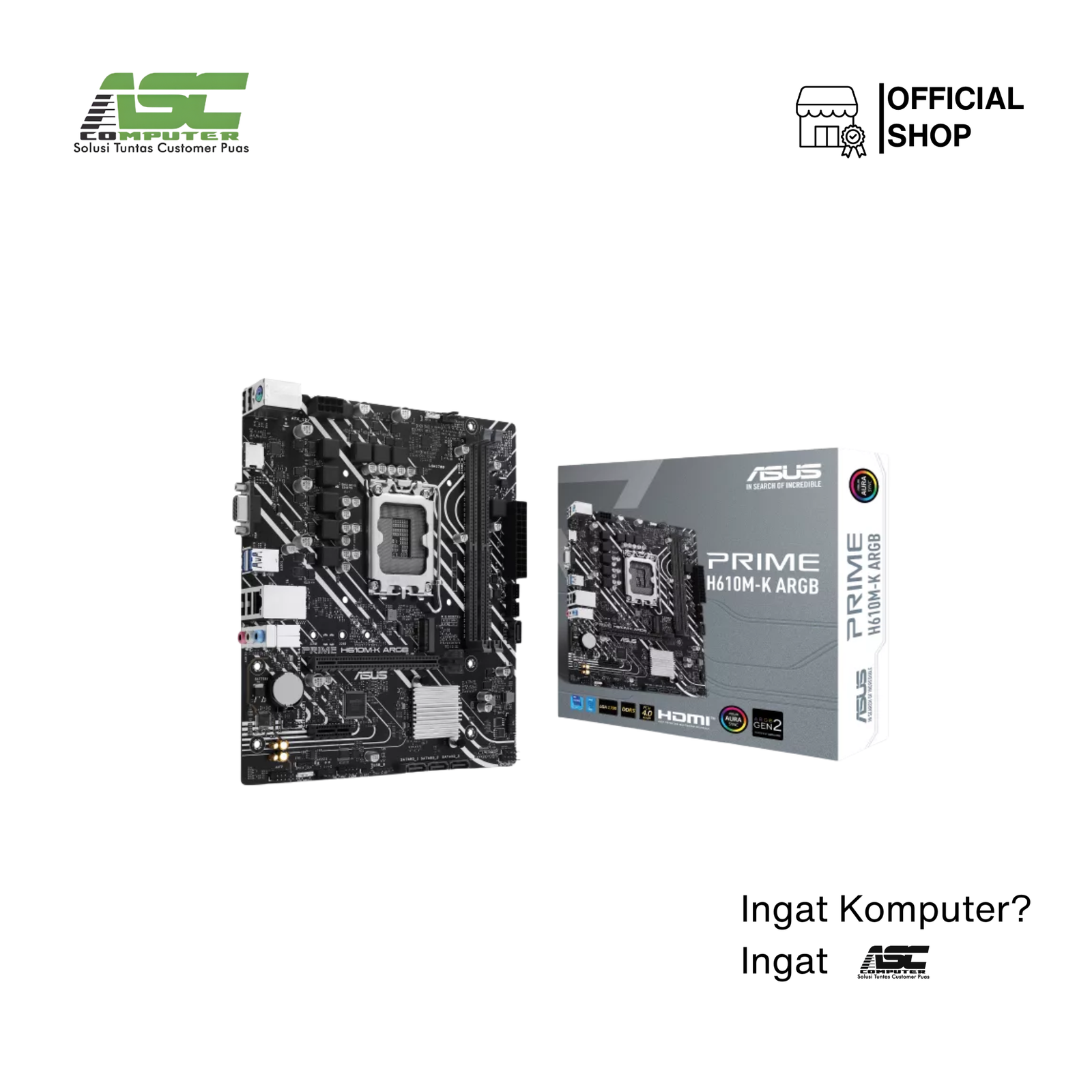 Mainboard ASUS PRIME H610M-K ARGB DDR5