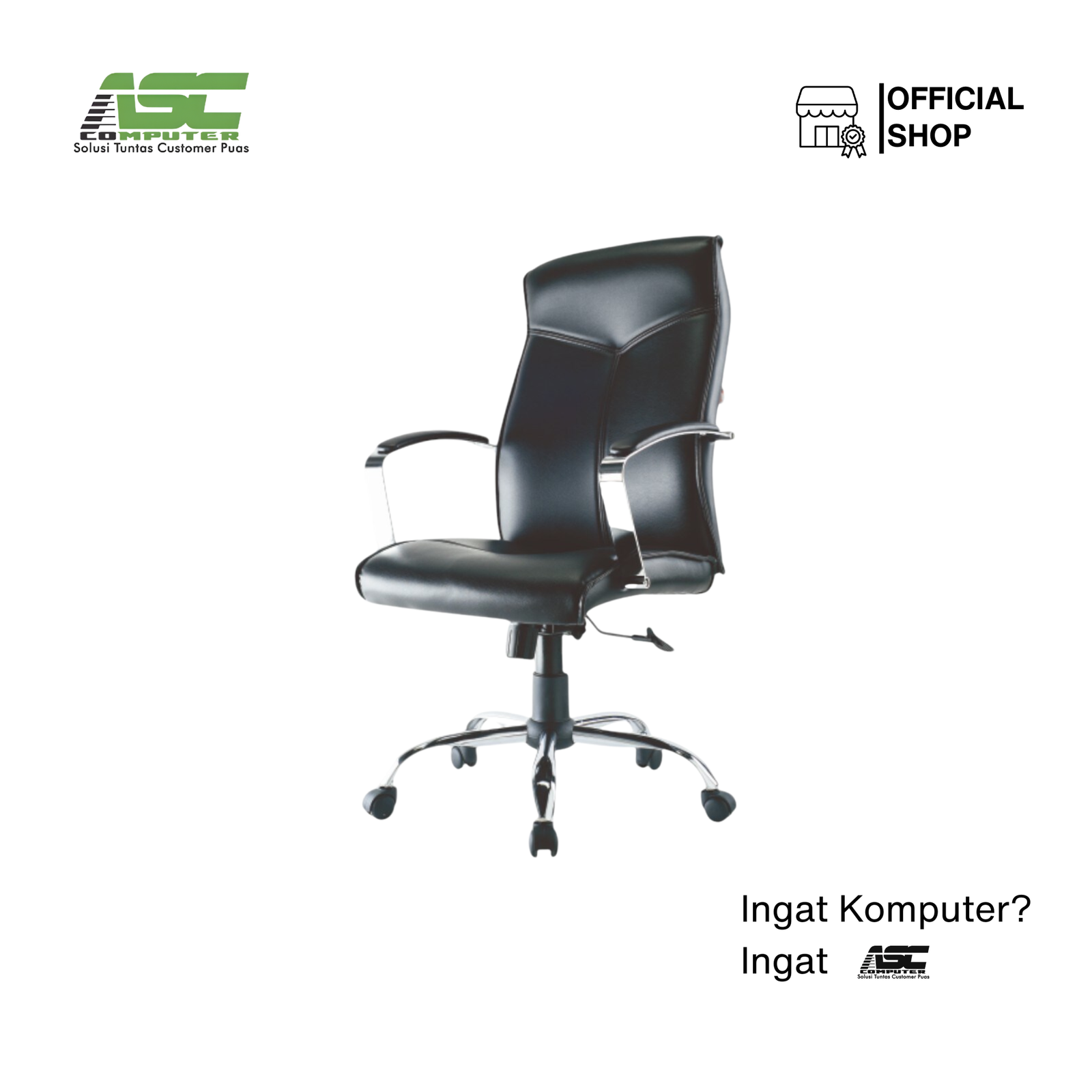 KURSI DIREKTUR ACTIV KENT KD 104 HITAM