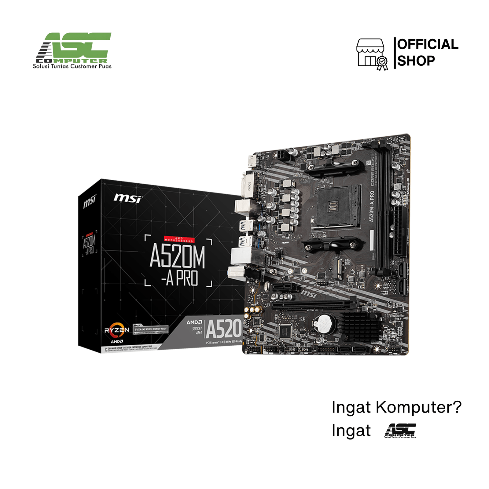 Motherboard MSI A520M-A PRO Socket AM4 DDR4