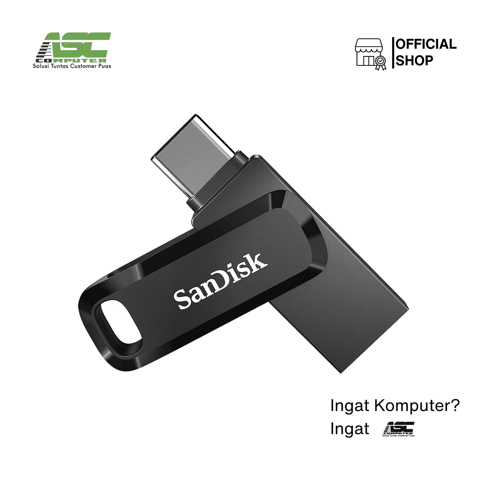 Flashdisk SanDisk 64GB Dual Drive Go USB Type-C OTG