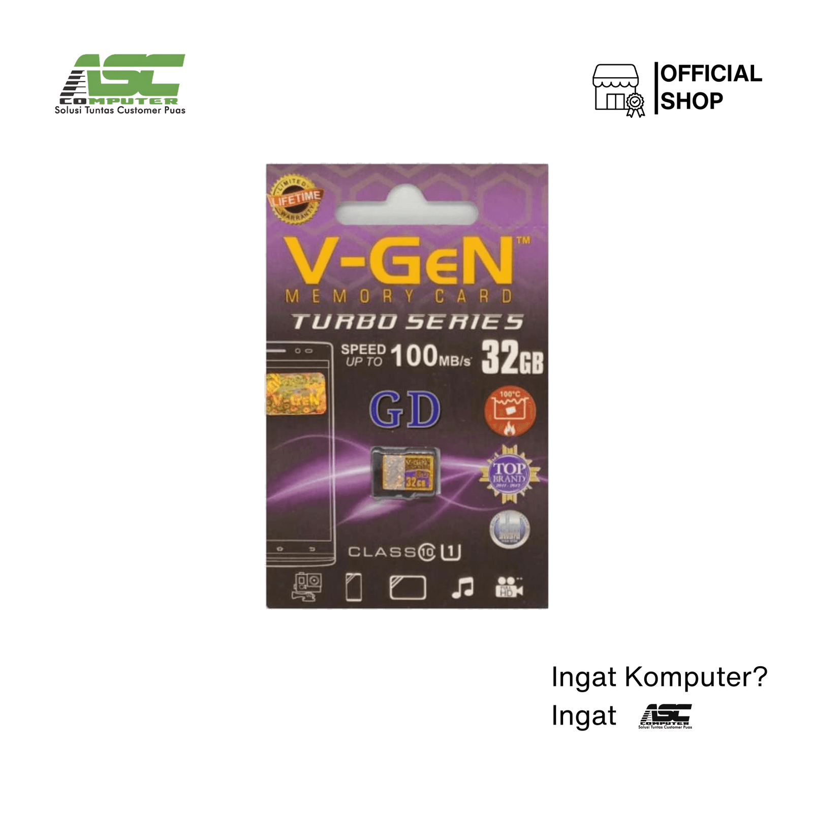 Micro SD 32GB V-Gen Turbo Class 10