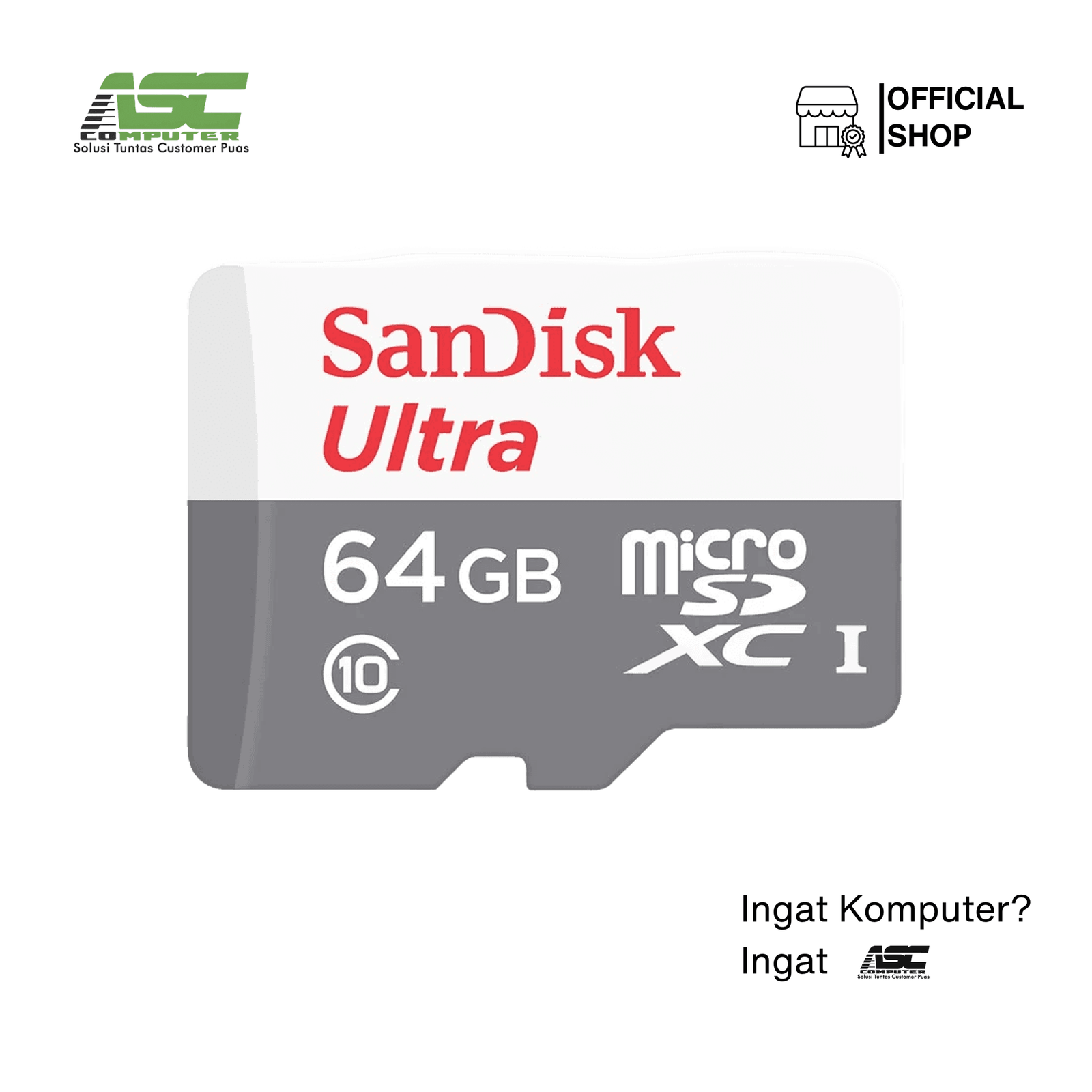 Micro SD SanDisk Ultra Class 10 64GB 100MB/s