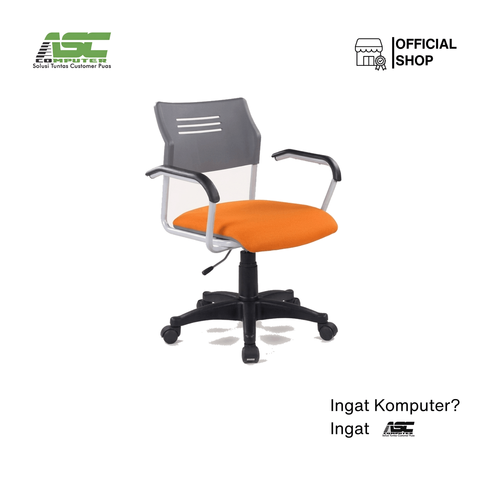 Kursi Kantor Chitose Fitto SW – Orange