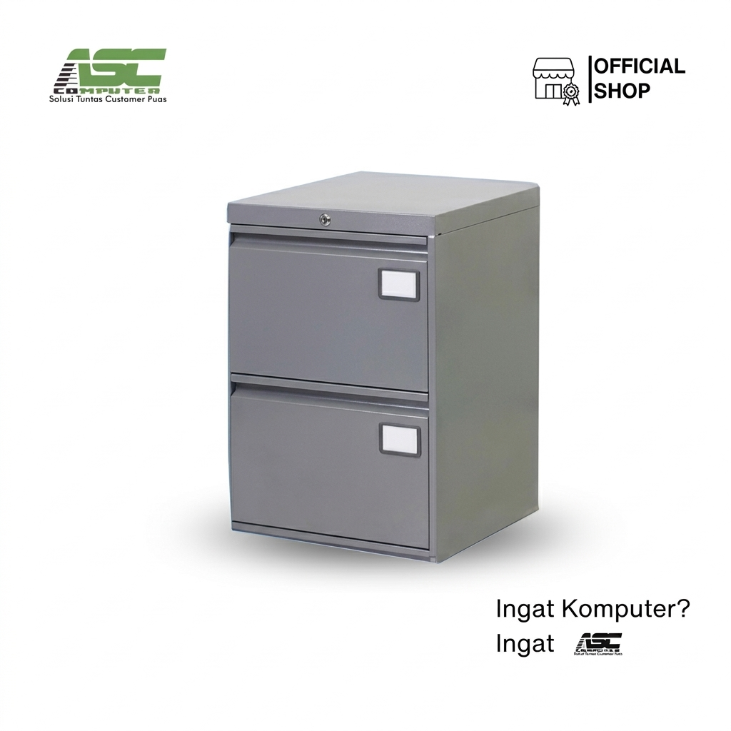 Filing Cabinet Besi BROTHER BS-102 2 Laci Central Lock