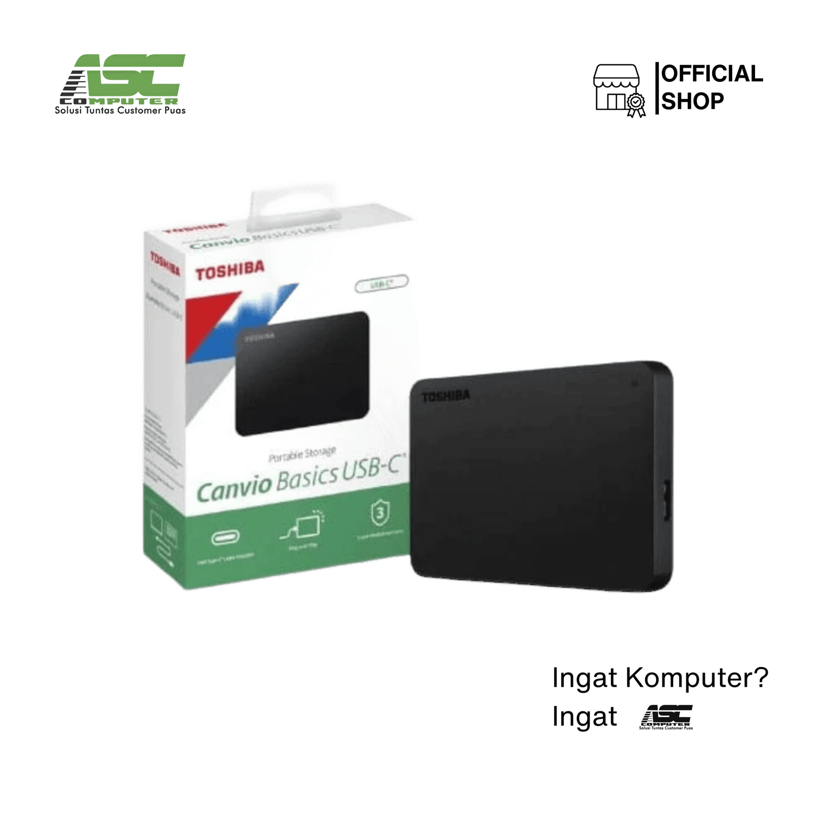 Harddisk External 2.5 Inch Toshiba Canvio 1TB