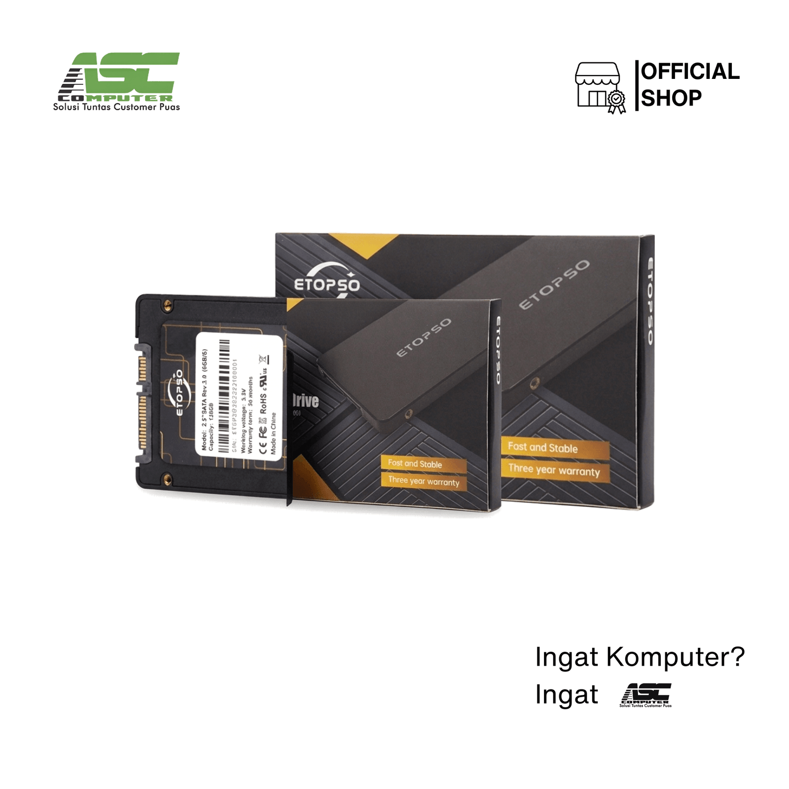 SSD ETOPSO SATA III 2.5 Inch 1TB