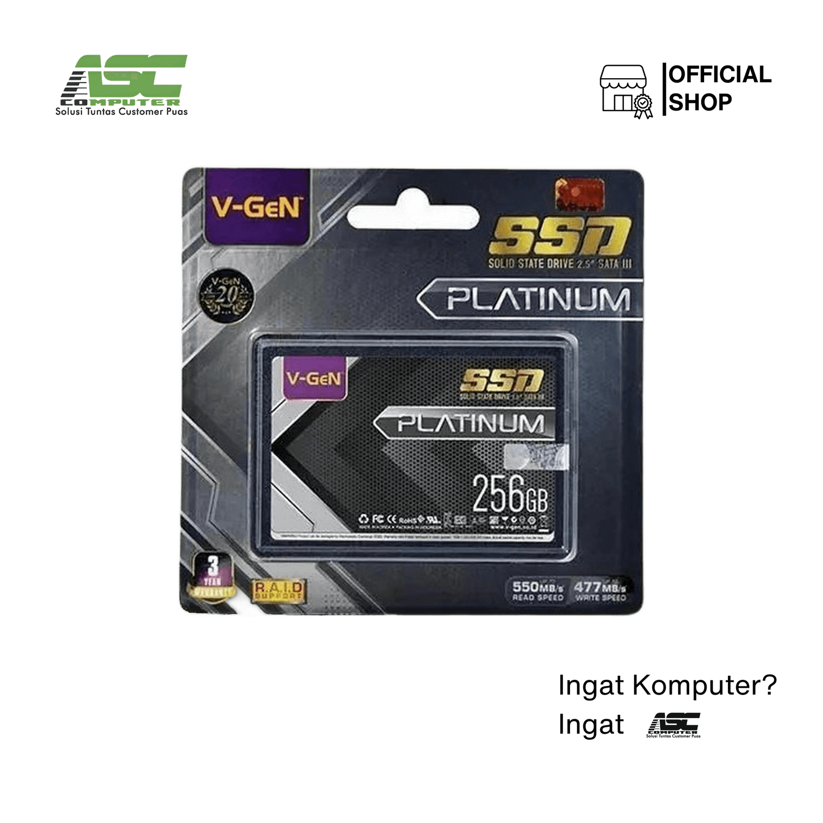 SSD Sata V-Gen 256GB