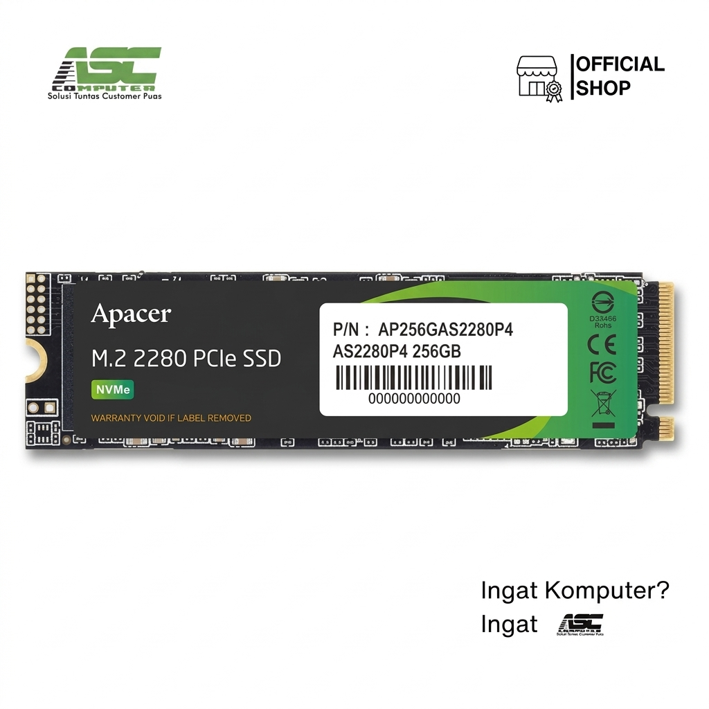 SSD Apacer AS2280P4 M.2 NVMe 256GB