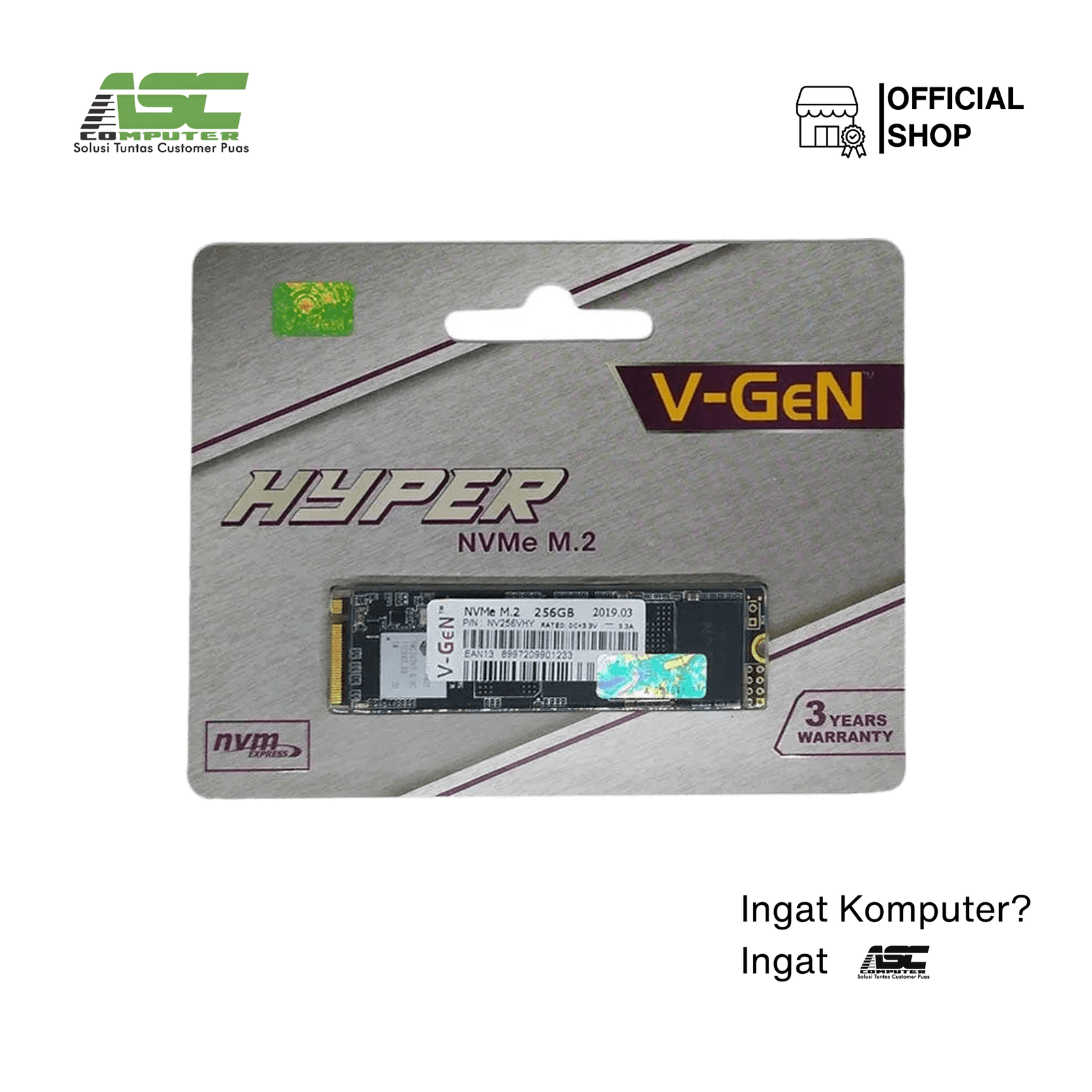 SSD M.2 NVMe V-GEN 256GB Gen 3