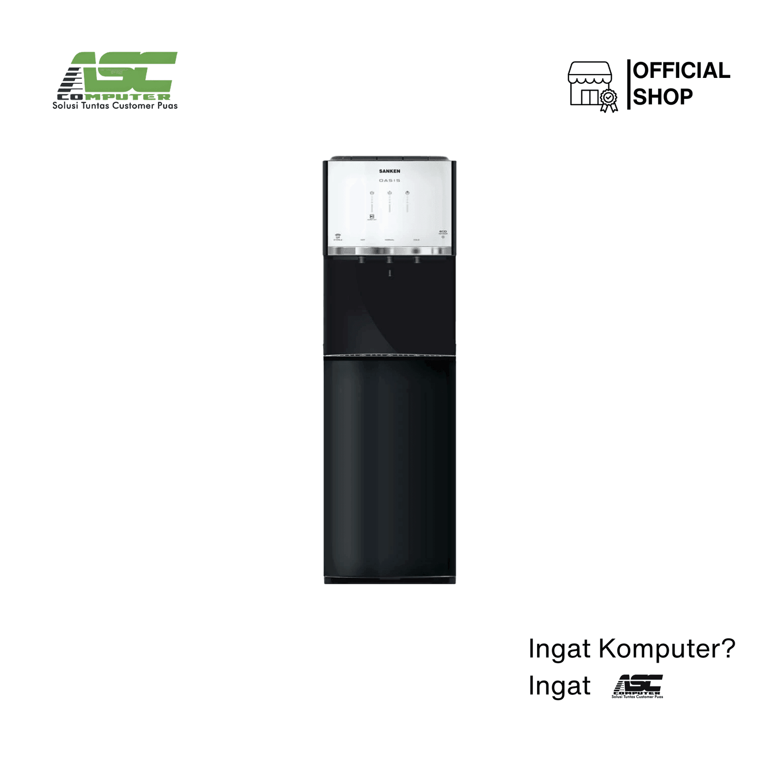 Dispenser Galon Bawah SANKEN HWD-L131G-BK Black