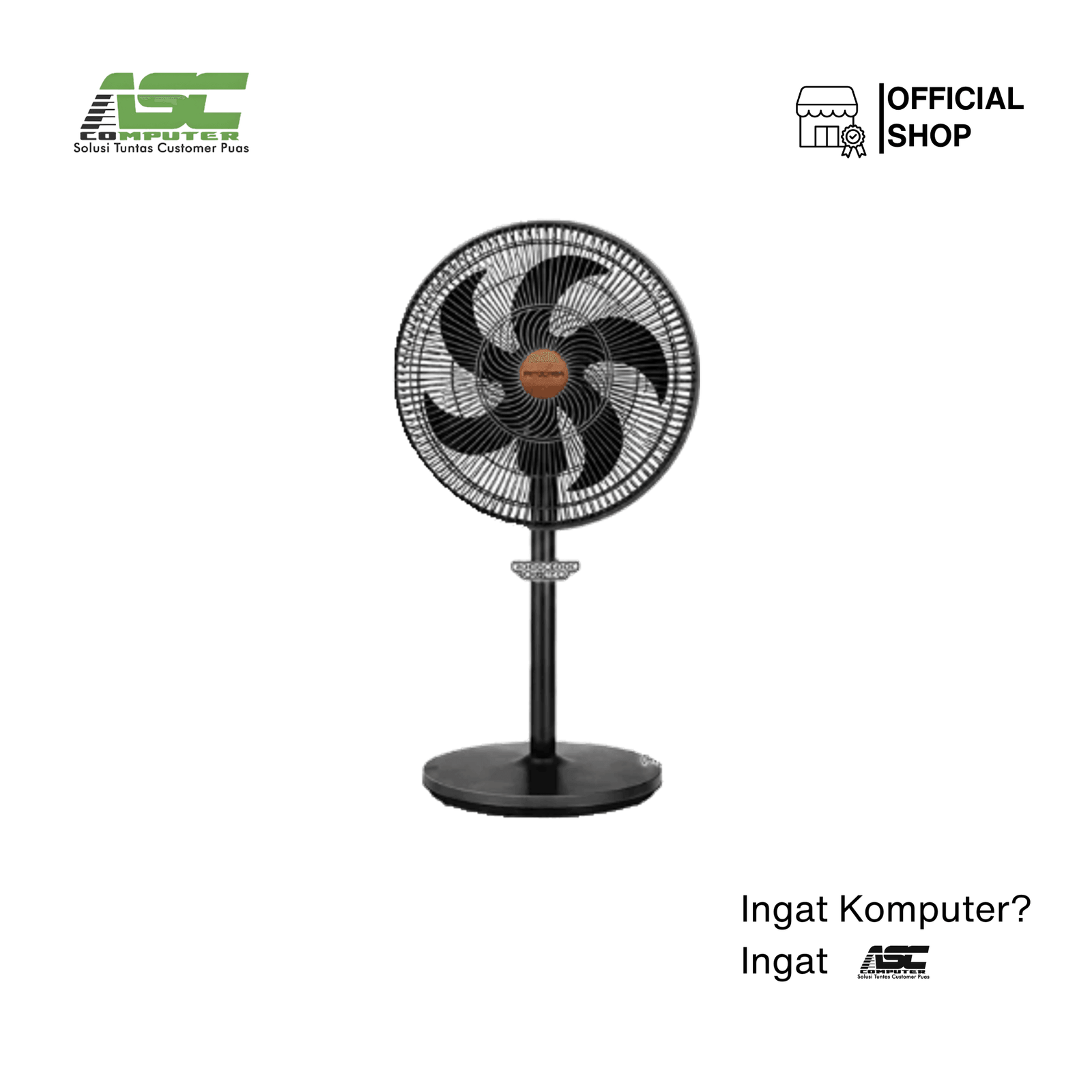 Kipas Angin Stand Fan Mitochiba 1833CF – Hitam