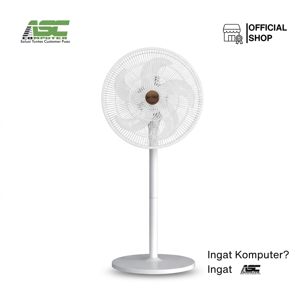 Kipas Angin Berdiri Mitochiba Stand Fan 1733CF White