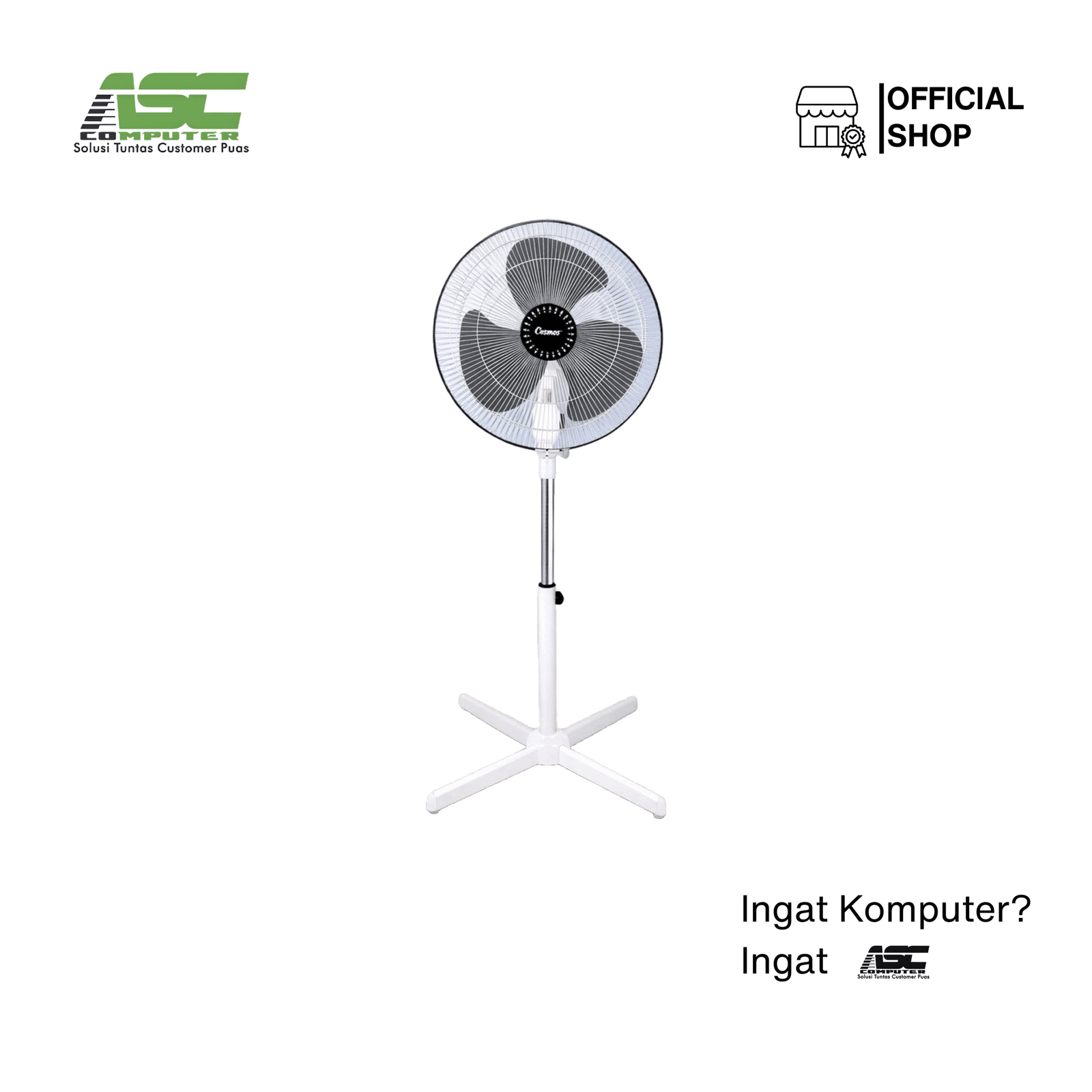 Kipas Angin Stand Fan 16 Inch COSMOS 16XDC-W