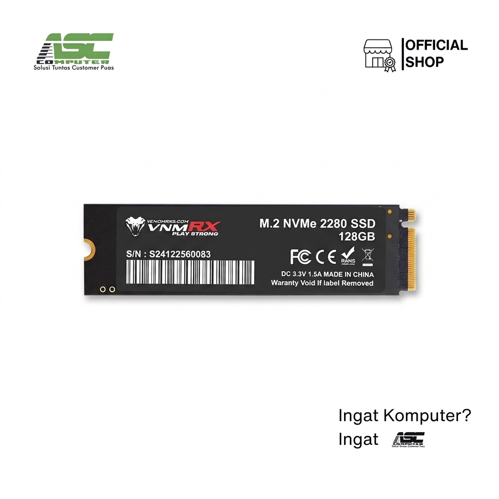 SSD NVMe 128GB VenomRx M.2 PCIe