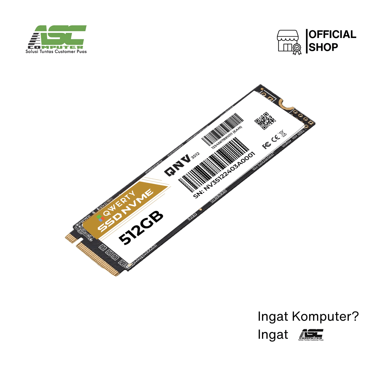SSD Qwerty 512GB M.2 NVMe
