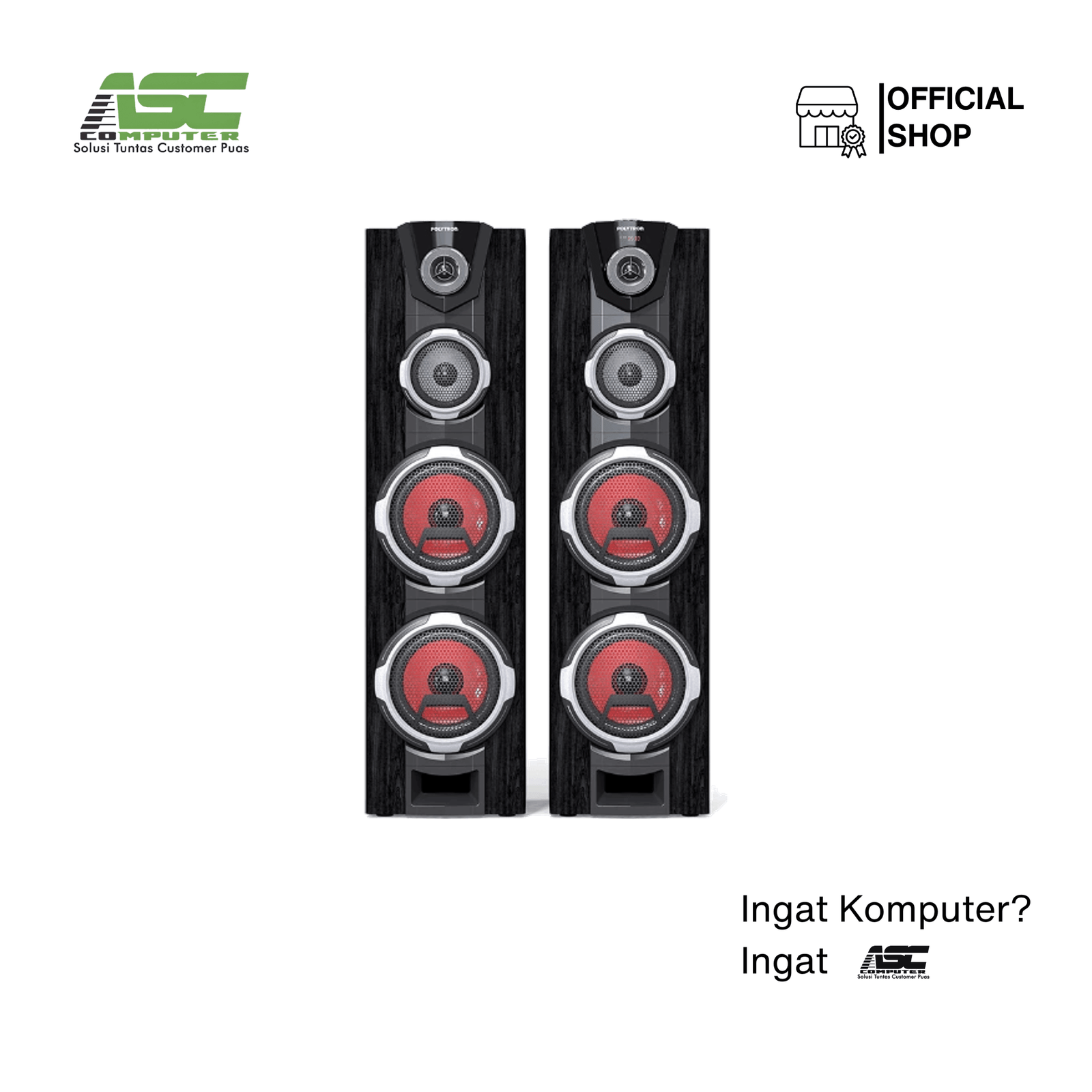 Speaker Aktif Polytron PAS-8FF22 Super Bass Dual Woofer