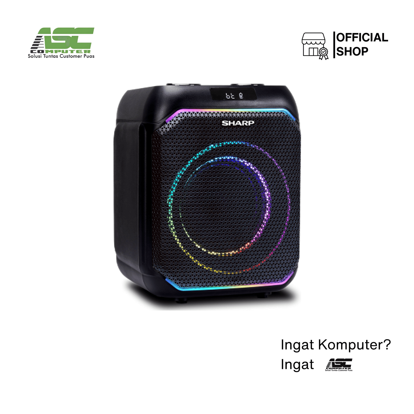 Speaker Aktif SHARP CBOX-PS6EPB Portable Bluetooth Party Speaker